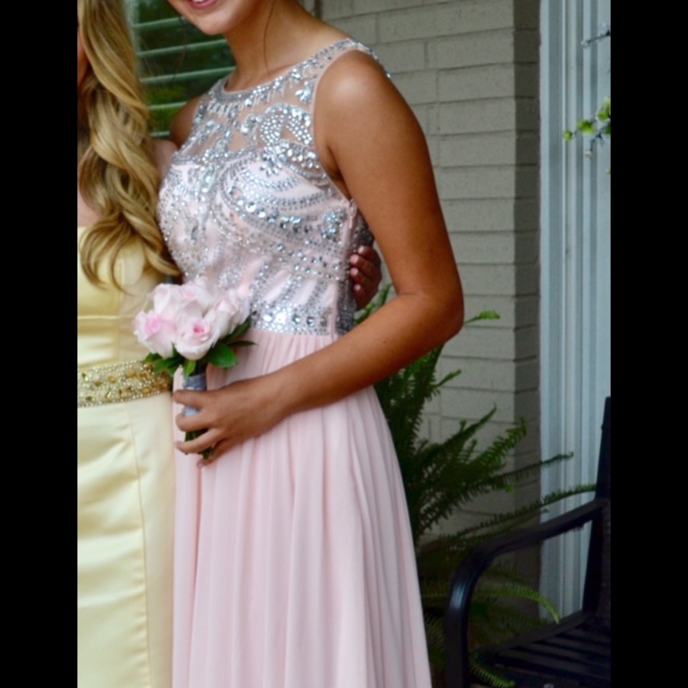 Pink prom girl prom dress, size M 4-6, OG $175